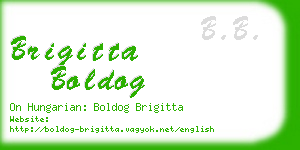 brigitta boldog business card